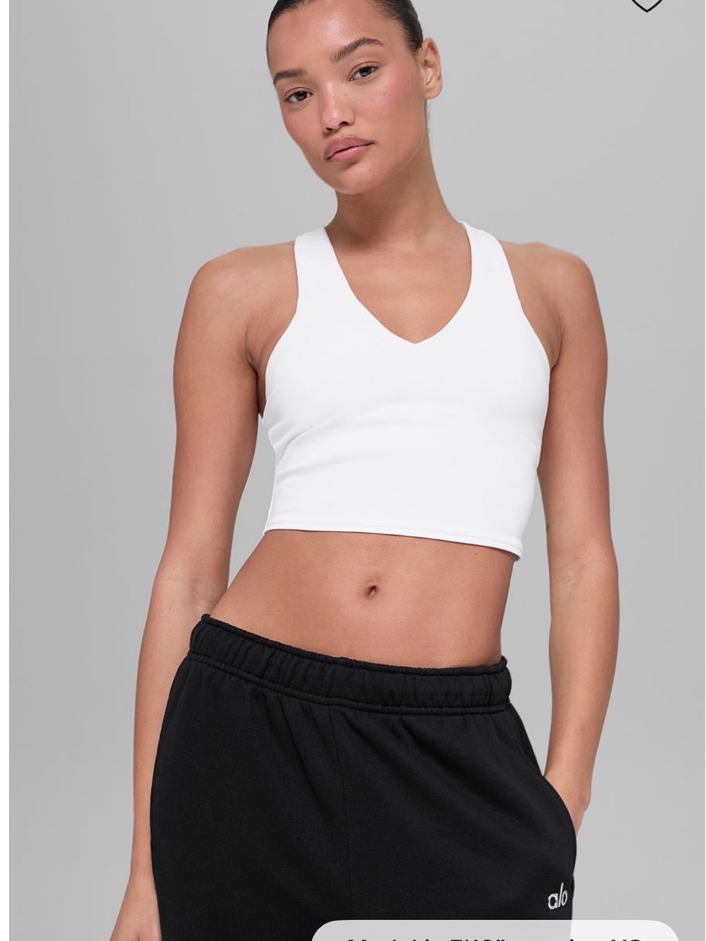 ALO Yoga Real Bra Tank- Oat Milk